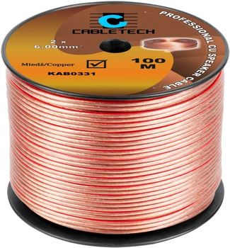 Przewód głośnikowy Cabletech 2 x 6 mm² 100 m (5901436707882)