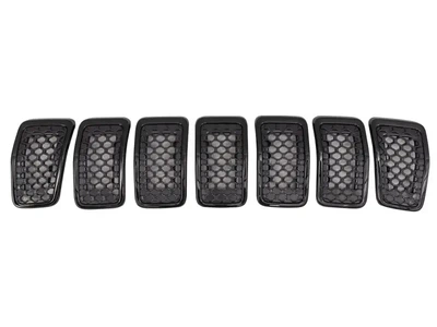 Решітка радіаторна Jeep Cherokee KL 19- (FPS) чорна, 7 шт 6AZ88DX8AB