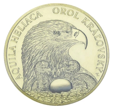 Монета Словакия 5 евро 2025 UNC Флора и фауна Словакии - Орёл-могильник