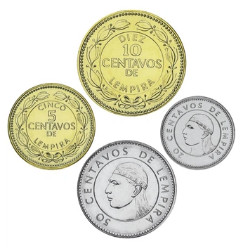 Набор монет Гондурас набор из 4 монет 2007-2010 UNC 5, 10, 20, 50 сентаво