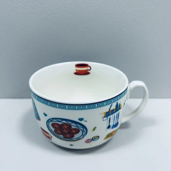 Чашка фарфоровая "Кухня" 650 мл 12,6*8,3 см XXL S&T 3185 декор ЧАШКА