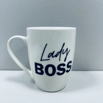 Чашка керамическая 360 мл Lady Boss подарочная коробка Kvarta 1798 капучино