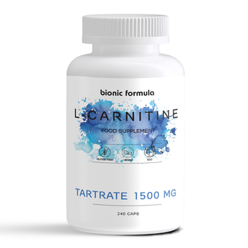 Л карнітин (l carnitine) тартрат 1500 мг. Bionic Formula для жінок та чоловіків для схуднення 240 капсул