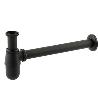 Сифон для раковины Mixxus SIPHON-01 BLACK под донный клапан черный AC3571