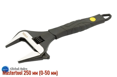 Ключ разводной Mastertool 250 мм (0-50 мм) расширенный захват (76-0323)