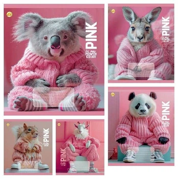 Тетрадь 24 л. # цвет.обложка Pink, упаковка 20шт ТА51303