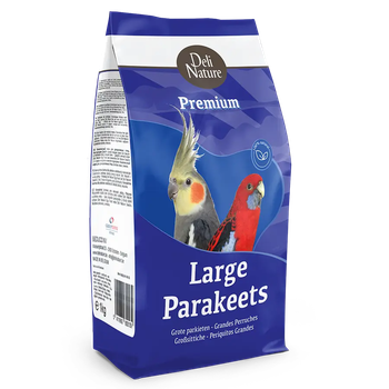 DELI NATURE PREMIUM LARGE PARAKEETS ПОВНОРАЦИОННЫЙ ПРЕМИУМ КОРМ ДЛЯ СРЕДНИХ И БОЛЬШИХ ПОПУГЕЙ 1 КГ.