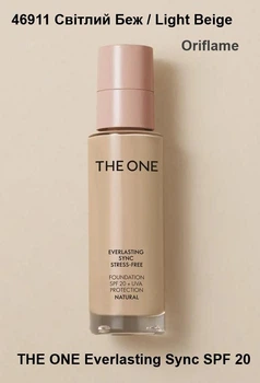 Адаптивная тональная основа-антистресс THE ONE Everlasting Sync SPF 20, Светлый Беж | Light Beige Oriflame 30 мл