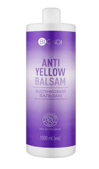 Оттеночный бальзам для холодных оттенков волос Unic Blondi Anti Yellow Balm 1000 мл