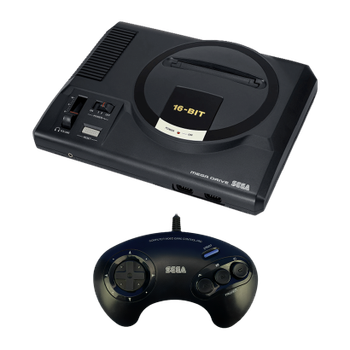 Набір Консоль Sega Mega Drive 1 16xx-xx Europe Black Б/У + Геймпад Дротовий
