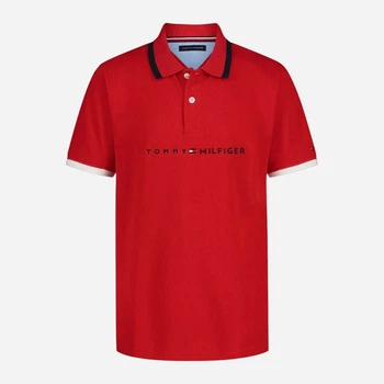 Дитяча футболка-поло для хлопчика Tommy Hilfiger 406827511 104 см Червона (1159837619)