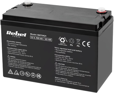 Akumulator żelowy Rebel 12V-100Ah (BAT0421)