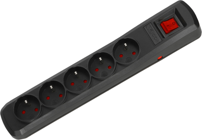 Listwa przeciwprzepięciowa Armac R5 5 gniazd 1.5 m Black (5904722197589)