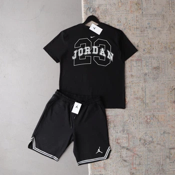 Костюм чоловічий шорти та футболка Jordan XL чорний