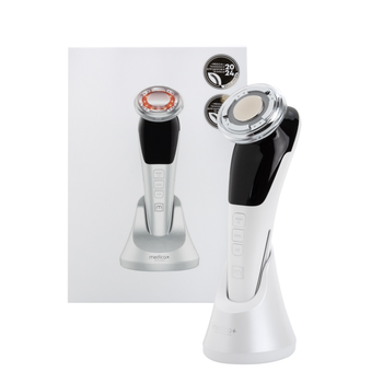 Микротоковый RF Lifting Массажер для лица Skin Lifting 7.0 White - EMS, LED