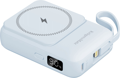 Powerbank Kruger&Matz MagSafe 10000 mAh 22.5 W z kablem Blue (KM0913-BL)