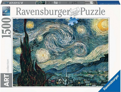 Пазл Ravensburger Вінсент ван Гог Зоряна ніч 1500 елементів 12000079 (4005555000792)