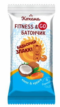 Батончик Кохана з курагою, кокосом і фініком 40г