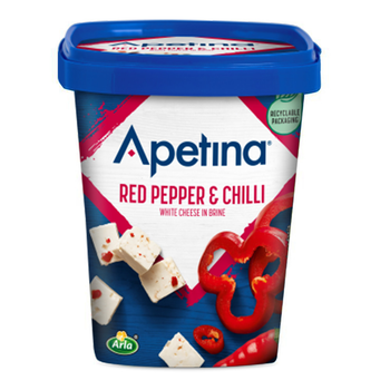 Сир Фета Apetina Red Pepper e Chilli з червоним перцем та чилі 430 г
