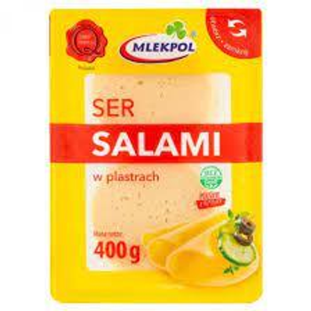 Сир нарізка Mlekpol Salami 400 г