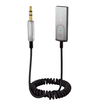 Ресивер Адаптер Proove Helix Wireless Adapter Hands Free для авто AUX 3.5 USB Bluetooth 5.3 Black