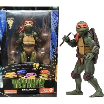 Игрушка Микеланджело черепашка ниндзя игровая фигурка детализированная, 18 см для детей (арт 14523)