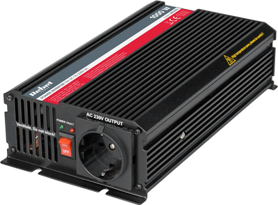 Falownik samochodowy Rebel 1000W 12V/230V (5901436779483)