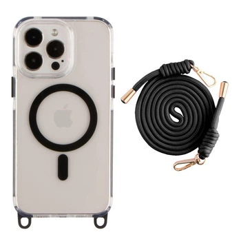 Чохол TPU+PC LanyardCase with MagSafe для iPhone 13 Pro Black