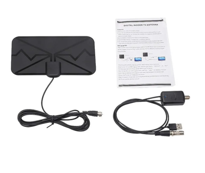 Антенна DVB Т2 комнатная цифровая с USB усилителем 25 dBi, HDTV