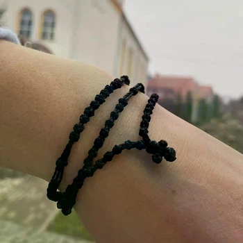 Чотки-браслет з сутажу на 100 вузлів