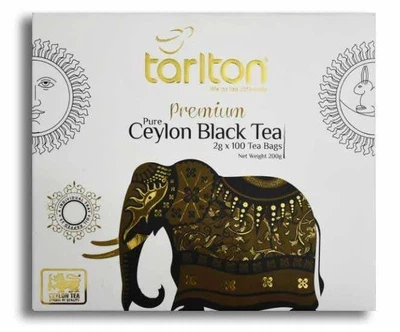 Цейлонский черный чай Ceylon Black Tea Tarlton в пакетиках 100 х 2 г
