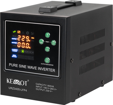 ДБЖ Kemot PROsinus-800-LFP4 500 Вт/800 ВА Black (URZ3405-LFP4)