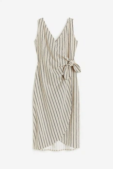 Платье H&M XS светло бежевый полоска 8071153715