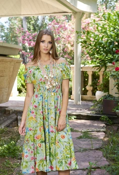 Пляжное платье на резинке Fresh Cotton 2515 F-11C 50(XXL) Цветной