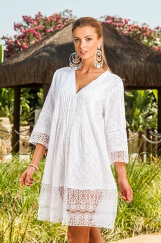 Туніка жіноча мереживна сорочка Fresh Cotton 1360 F-1c 48(XL) Білий