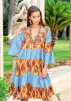 Пляжная туника широкого кроя AnastaSea 2560 A-88C 48(XL) Цветной