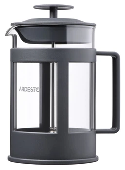 Френч-прес скляний 800 мл сірий Ardesto Fresh AR1008GF