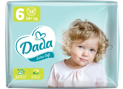 Підгузники дитячі Dada Extra Soft 6 Extra Large 16+ кг 38 шт (4820174980924)