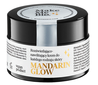 Крем для обличчя Make Me Bio Mandarin Glow освітлюючо-зволожуючий 30 мл (5903111374990)