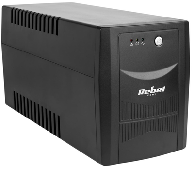 ДБЖ Rebel Micropower 2000 KOM0555 2000VA/1200W 230V 50Hz Black (5901436794912)
