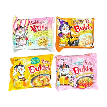 Лапша рамен дуже гостра Samyang Buldak Hot Chiken MIX V9 4*140 грам (сет із 4 штук)