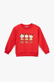 Свитшот с принтом для девочки Atabey 10696 92 см Красный (NY) shop (2000990780348)