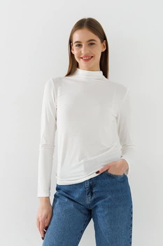 Гольф однотонный женский Jia Ying 9829 L Белый shop (2000990900173)