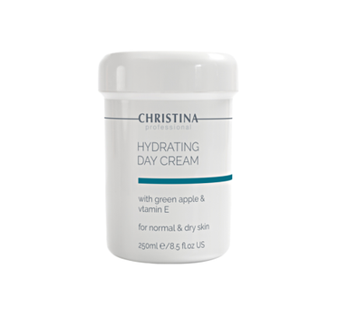 Увлажняющий дневной крем с яблоком и витамином Е для нормальной кожи Christina Hydrating Day Cream Green Apple Vitamin E 250 мл