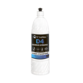 Столярный клей PVA D4 Strong ТМ «UniSil» 0.25л