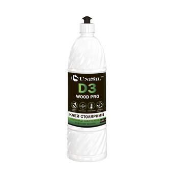 Столярный клей PVA WOOD PRO-D3 ТМ «UniSil» 0.25л