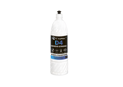 Столярный клей PVA D4 Strong ТМ «UniSil» 0.75л