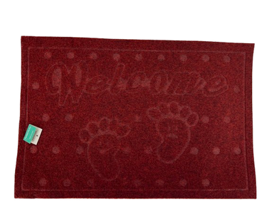 Коврик придверный Stenson Welcome N01580 38×58 см бордовый