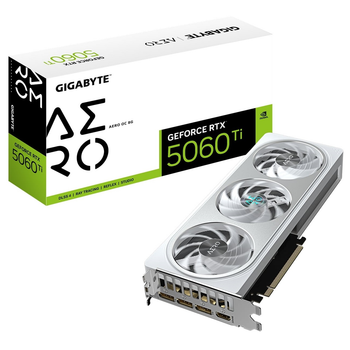 Відеокарта GF RTX 5060 Ti 8GB GDDR7 Aero OC Gigabyte (GV-N506TAERO OC-8GD)