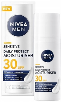 Крем для обличчя Nivea Men для чутливої шкіри SPF 30 50 мл (5900017098708)